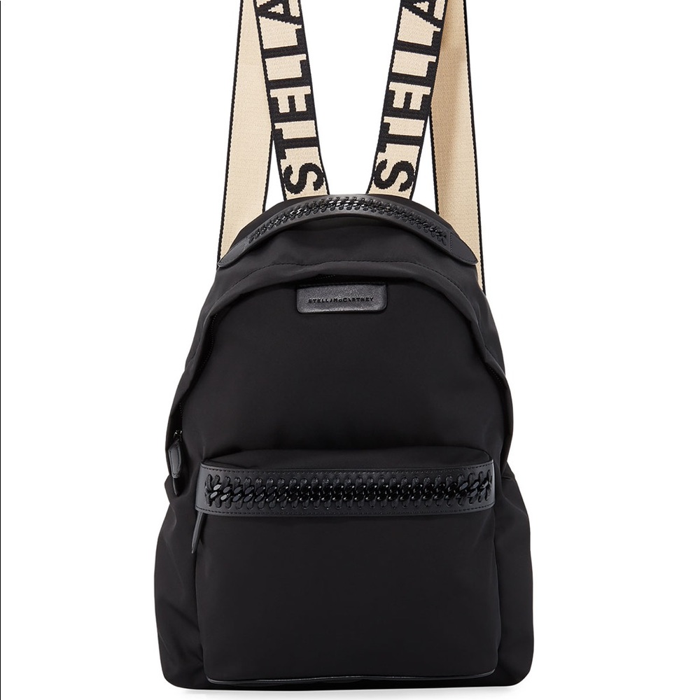 Stella McCartney Logo-Web Nylon Backpack